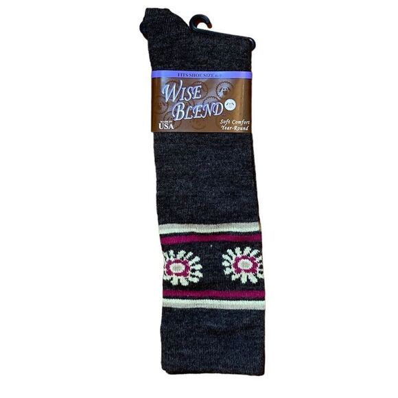 Wise Blend Brown Long Socks, Size 6-9, NWT - Picture 1 of 3
